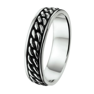 ZILVEREN RING OXI MET GOURMET MOTIEF MT70 - 77233 - 1101489-MT70