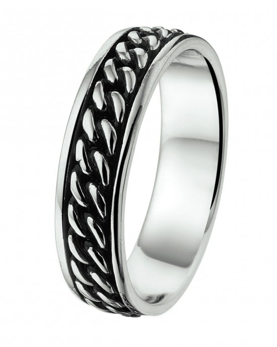 ZILVEREN RING OXI MET GOURMET MOTIEF MT70 - 77233 - 1101489-MT70