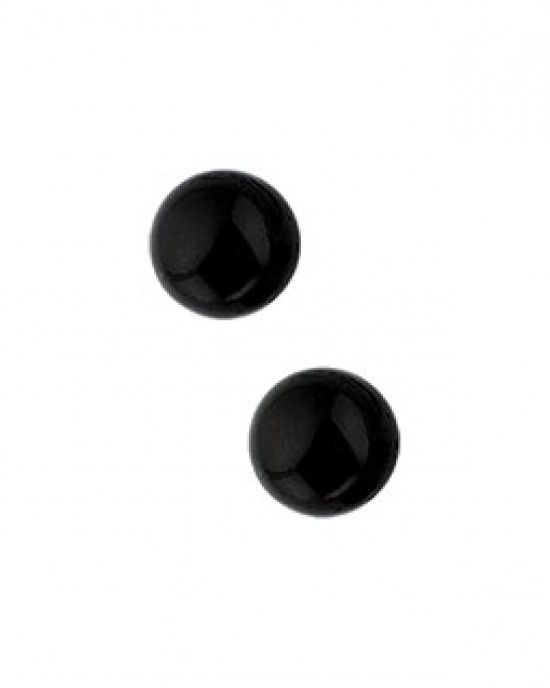 ZILVEREN OORSTEKERS MET ZWART ONYX BOLLETJE 6.0MM - 76065 - 1309943