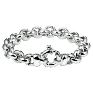 ZILVEREN ARMBAND JASSERON MET GROOT SPRINGSLOT 10MM 20CM - 82640 - 1312161