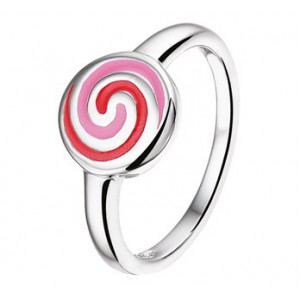 ZILVEREN RING SWIRL ROSE MT44 - 73384 - 1325940-MT44