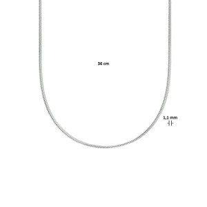 ZILVEREN COLLIER GOURMET 1.1MM 36CM - 81942 - 1333553-36CM