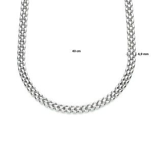 ZILVEREN COLLIER PANTER 6.9MM 43CM - 83411 - 1333943-43CM