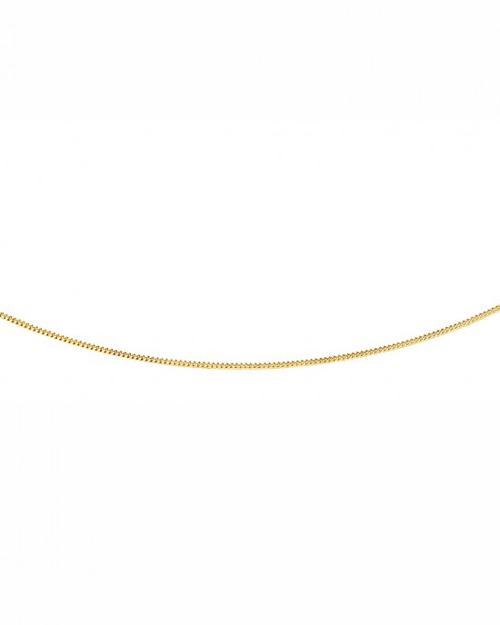 FJORY GOUDEN COLLIER GOURMET MET ZILVEREN KERN 1.6MM 50CM - 79391 - 40-G01,650-50CM