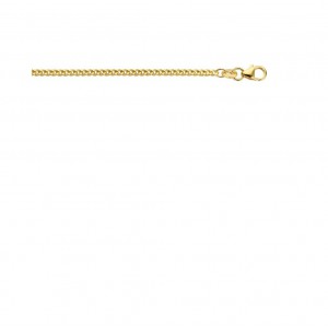 FJORY GOUDEN COLLIER GOURMET MET ZILVEREN KERN 2,2MM 50CM - 82576 - 40-G02,250-50CM