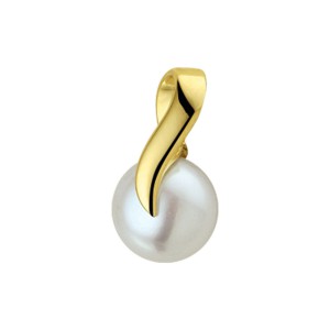 GOUDEN HANGER MET 8.5MM ZOETWATERPAREL 16X8.5MM - 83134 - 4011602