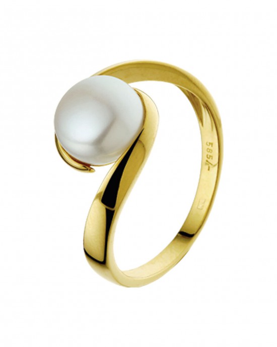 GOUDEN RING MET 8.5MM ZOETWATERPAREL MT56 - 83135 - 4014245