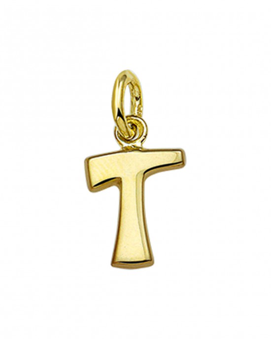 GOUDEN HANGER LETTER T 8X10.5MM - 81862 - 4018442