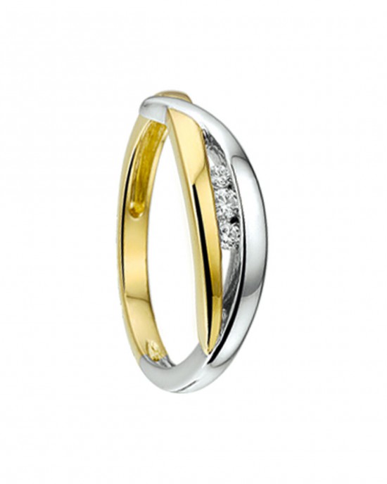 GOUDEN RING BI-COLOR MET MT55 - 80212 - 4207237-MT55