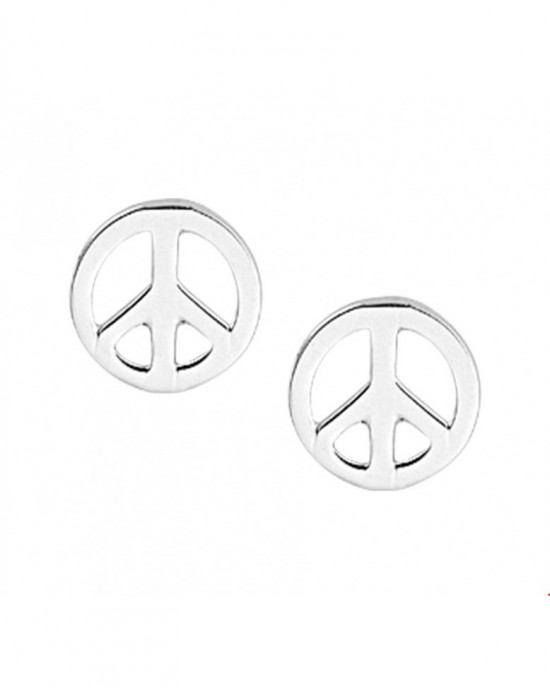 ZILVER OORSTEKER PEACE - 76277 - 1020018