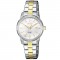 CITIZEN HORLOGE BICOLOR STALEN BAND EN KAST, WITTE PLAAT MET DATUM EN DOUBLE INDEXEN 28MM 50M - 82984 - EU6074-51D