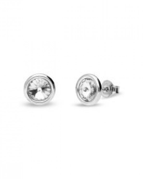 SPARK ZILVEREN OORSTEKERS BIRTDAY STONE TINY BONBON CRYSTAL SWAROVSKI STEEN, APRIL 8.5MM - 79596 - KR1122SS29C