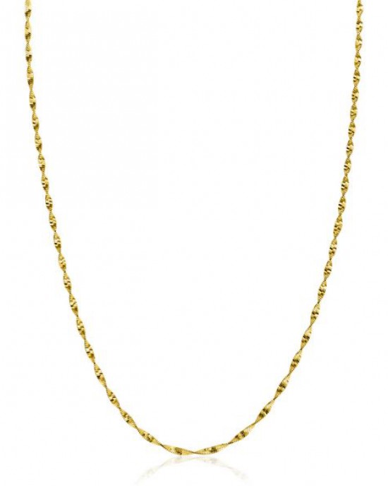 ZINZI ZILVEREN COLLIER SINGAPORE 1.9MM 43-45CM (Geen garantie op plating) - 82801 - ZIC2585G