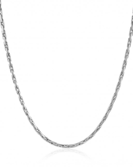 ZINZI ZILVEREN COLLIER, ROND GESLEPEN ANKER 2.3MM 43-45CM (ook als set leverbaar) - 83330 - ZIC2648