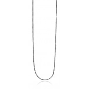 ZILVEREN COLLIER SLANG GERHODINEERD 1.0MM 50CM ZINZI - 61400 - ZISL50-50CM