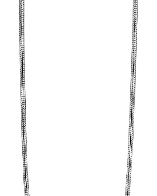 ZILVEREN COLLIER SLANG GERHODINEERD 1.0MM 50CM ZINZI - 61400 - ZISL50-50CM