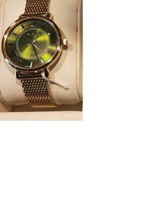 ZINZI HORLOGE DOUBLE STALEN MILANEESE BAND EN KAST, GROENE PLAAT 34MM 30M - 82653 - ZIW2054